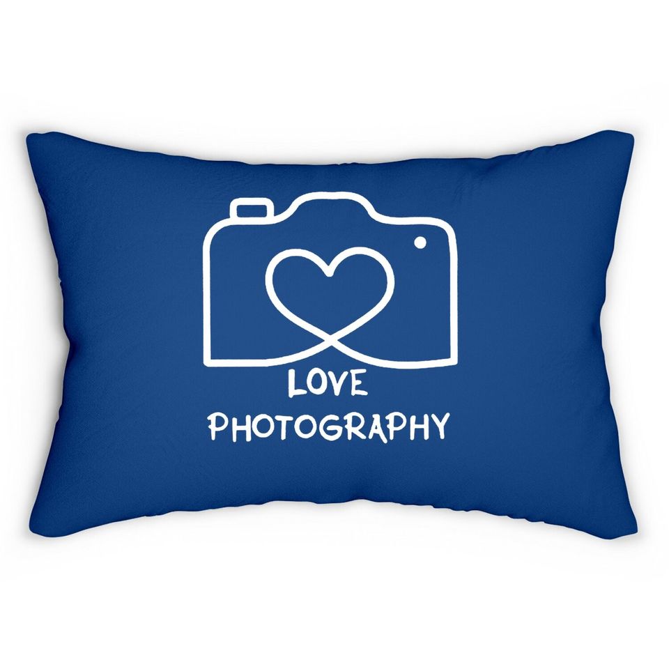 I Love Photography Lumbar Pillow