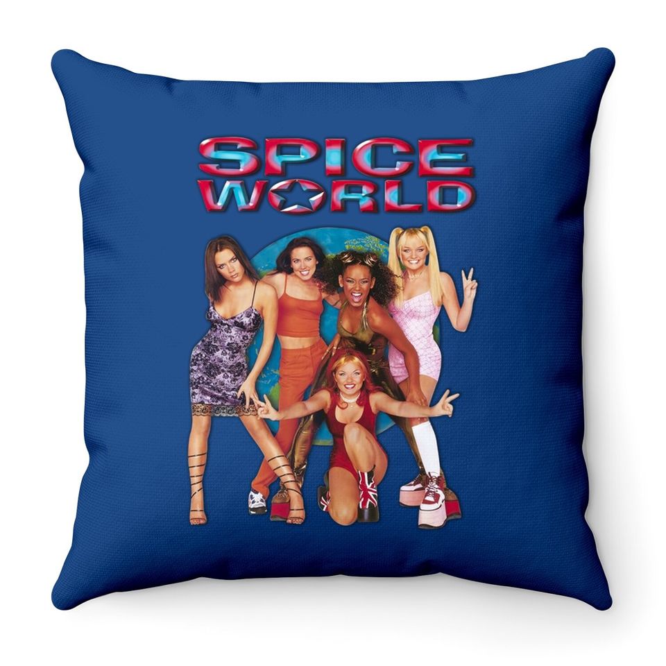 Spice Girls World Tour 2019 Vintage Throw Pillow