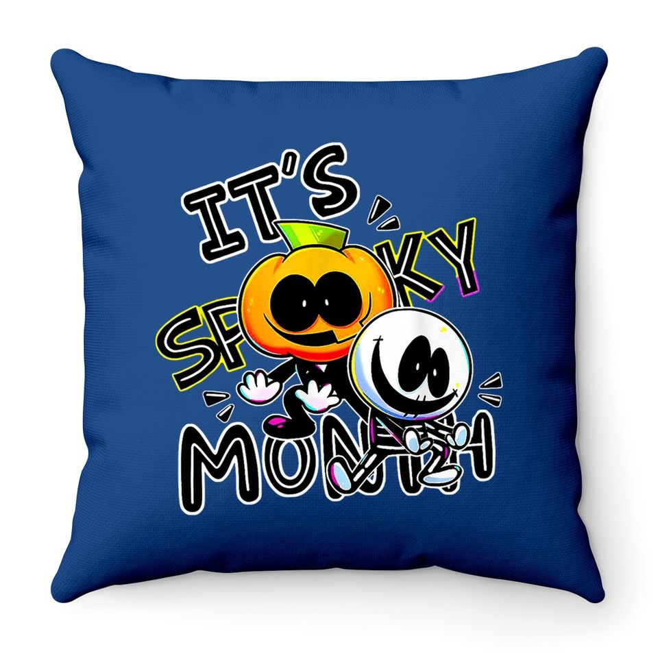 Spooky Month Retro Sand Pump It's Spooky Montht-throw Pillow Throw Pillow