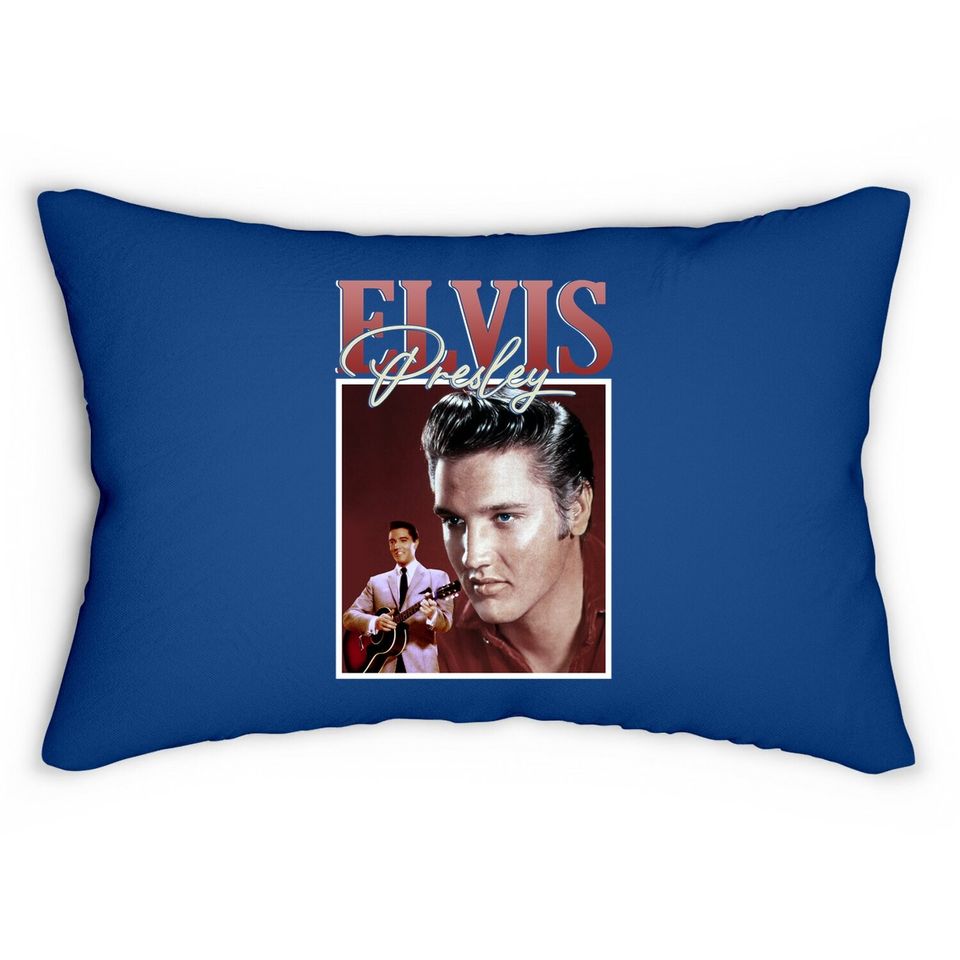 Elvis Presley Vintage Singer Lumbar Pillow