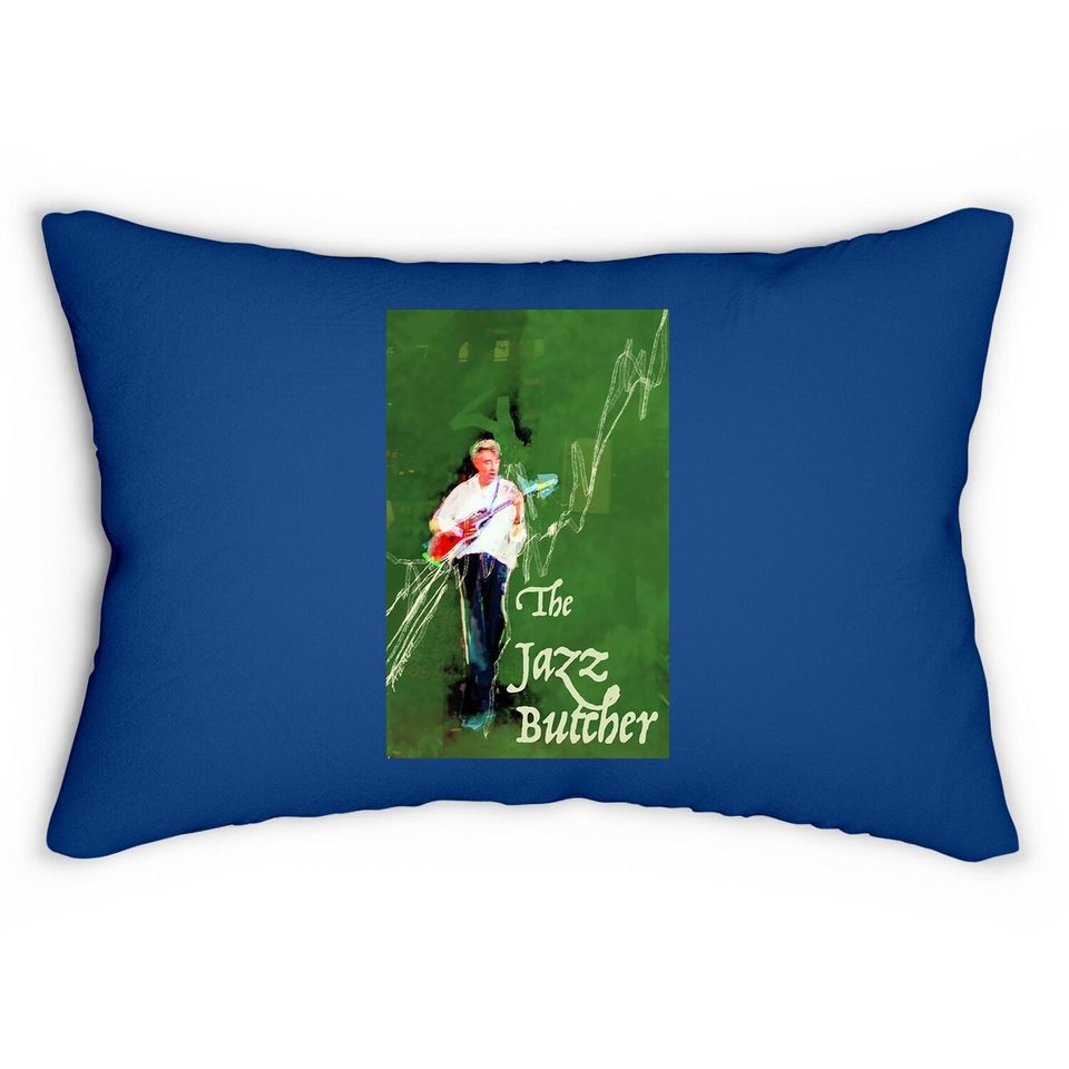 The Jazz Butcher In Green Lumbar Pillow