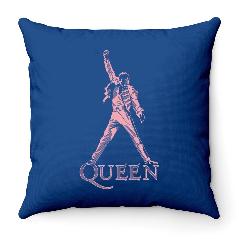 Queen Pose Freddie Mercury Throw Pillow