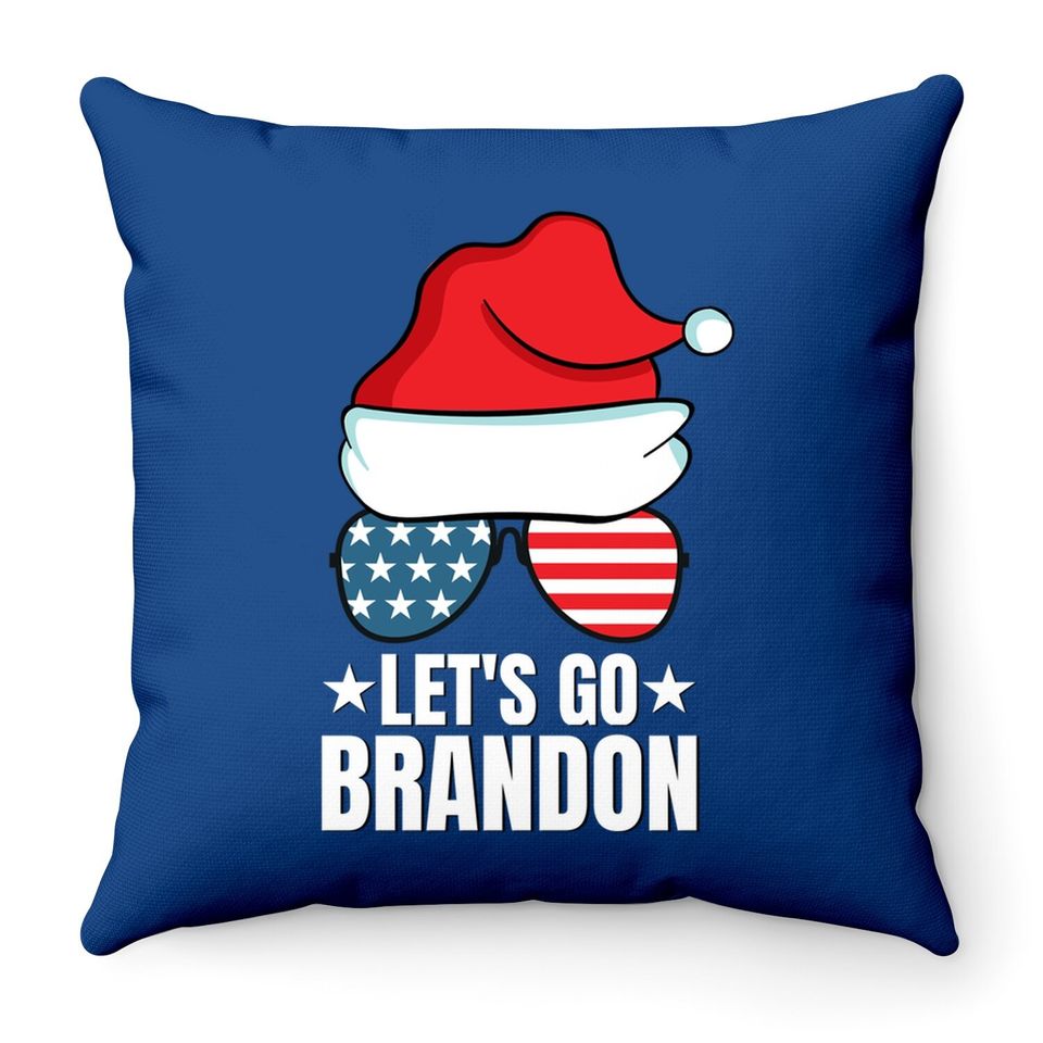 Let's Go Brandon Christmas Throw Pillow