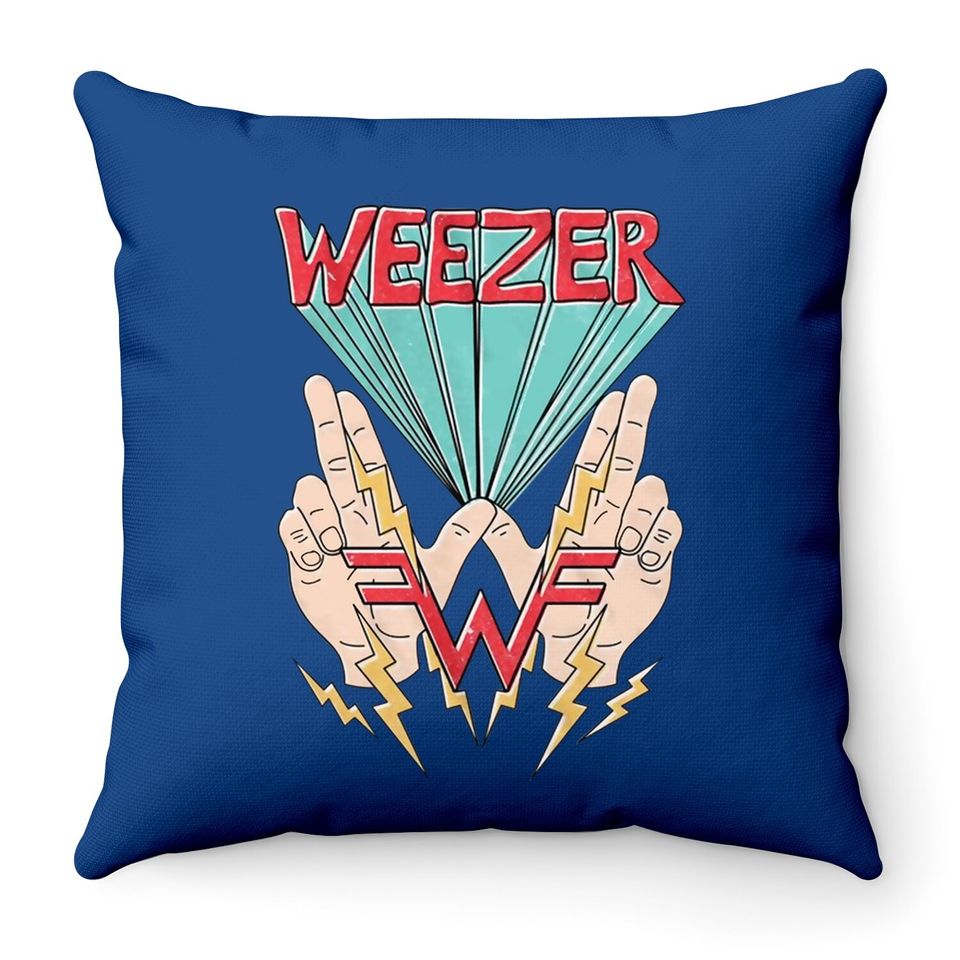 Weezer W Hand Logo Throw Pillow