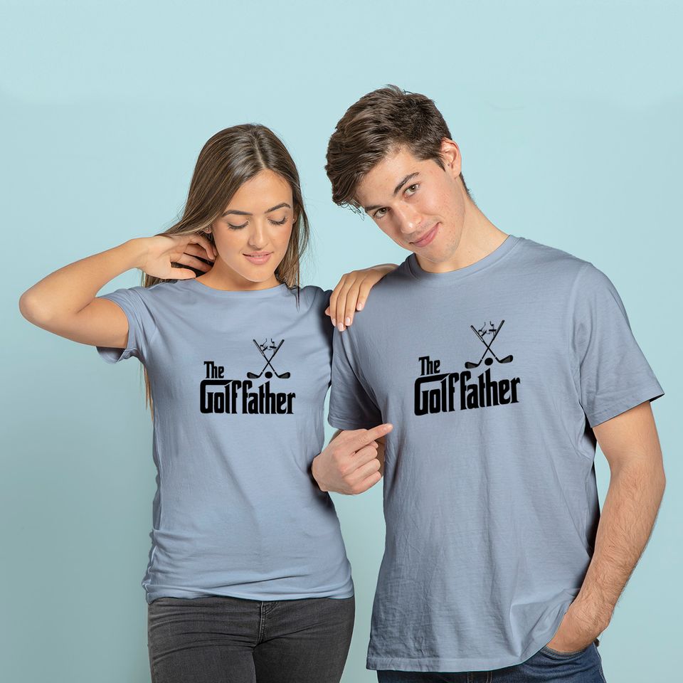 Mens The Golffather Golf Father Funny Golfing Fathers Day T-Shirt