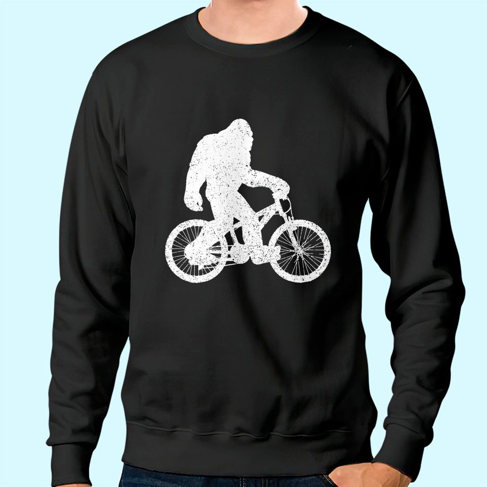 Mountain Bike Bigfoot MTB Biking Cycling Biker Gift Sweatshirt
