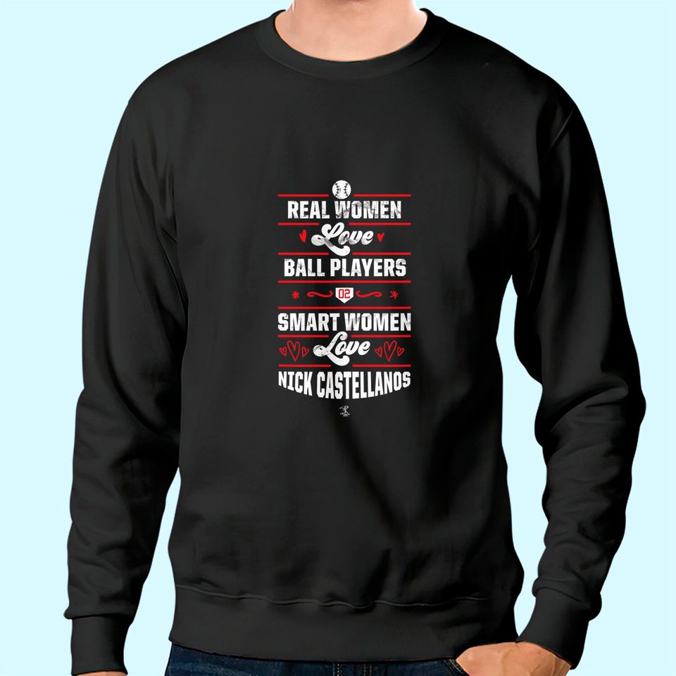 Nick Castellanos - Real Smart Women Graphic Sweatshirt