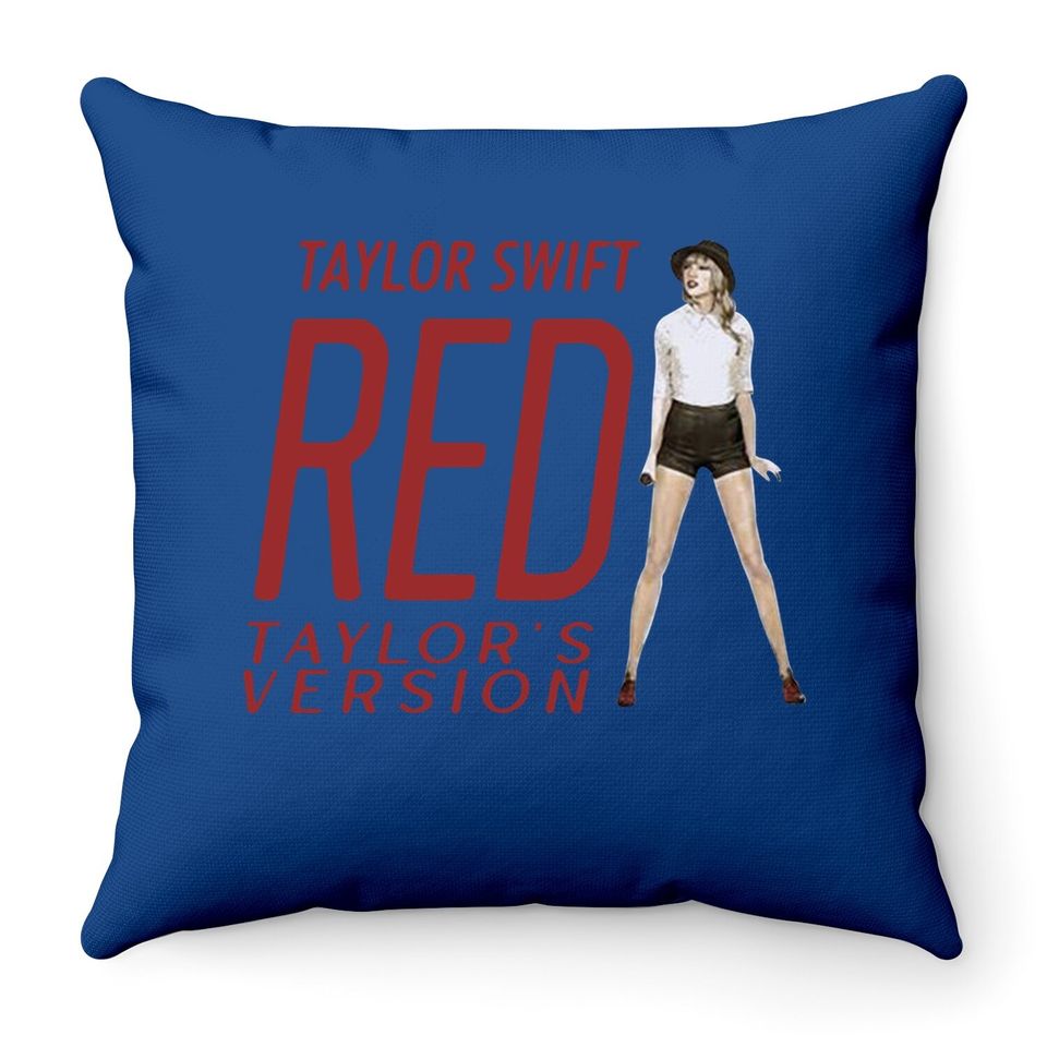 Red Version Throw Pillows