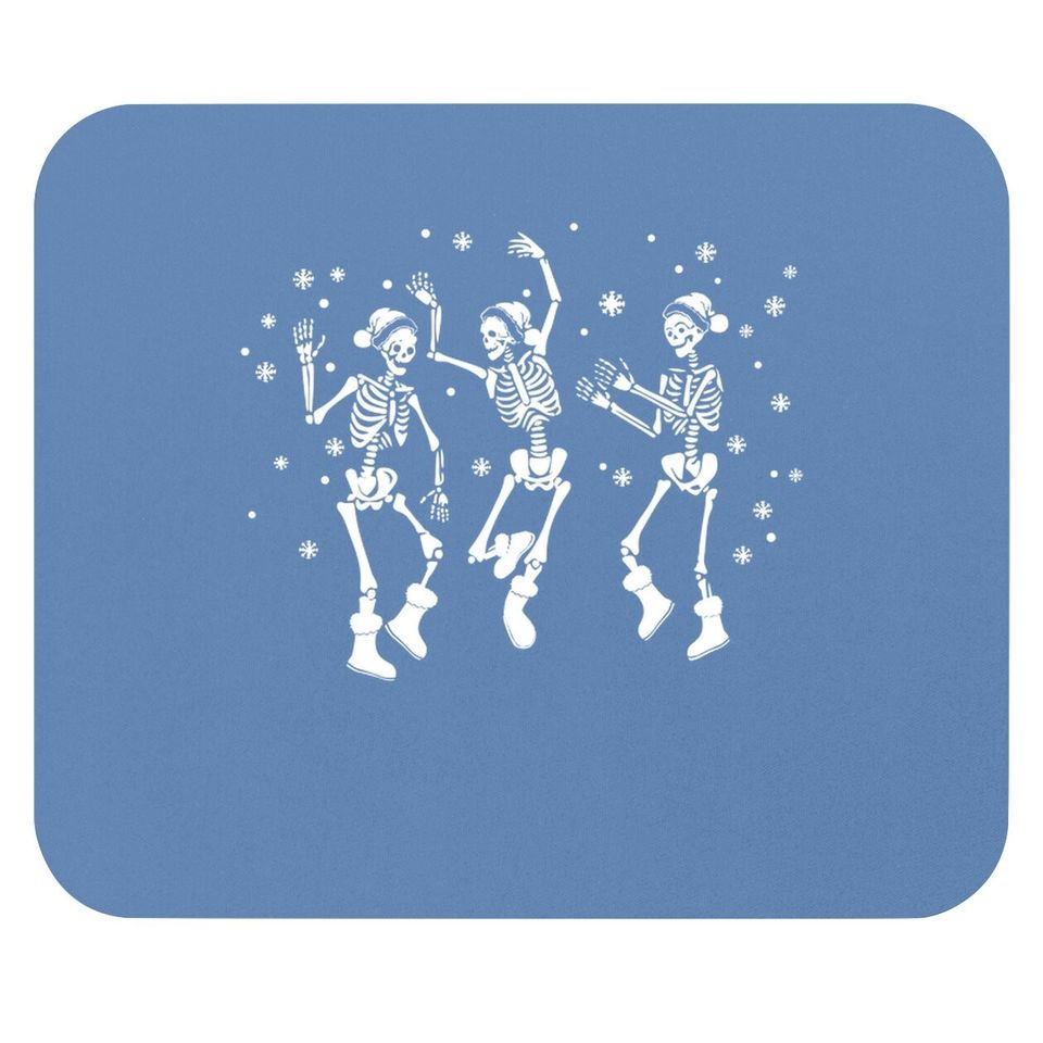 Christmas Dancing Skeleton Party Mouse Pads