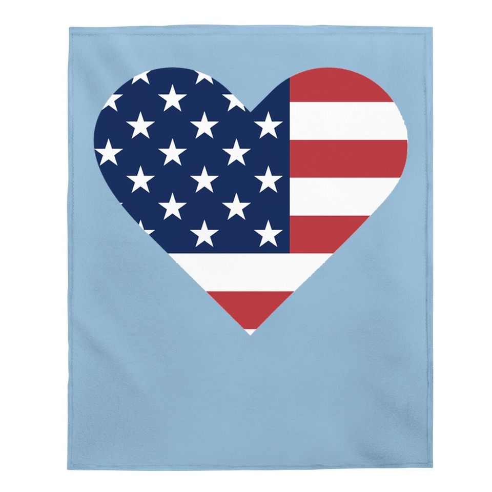American Flag Baby Blanket 4th Of July Patriotic Baby Blanket Independence Day Stars Stripes Print Baby Blanket Tops