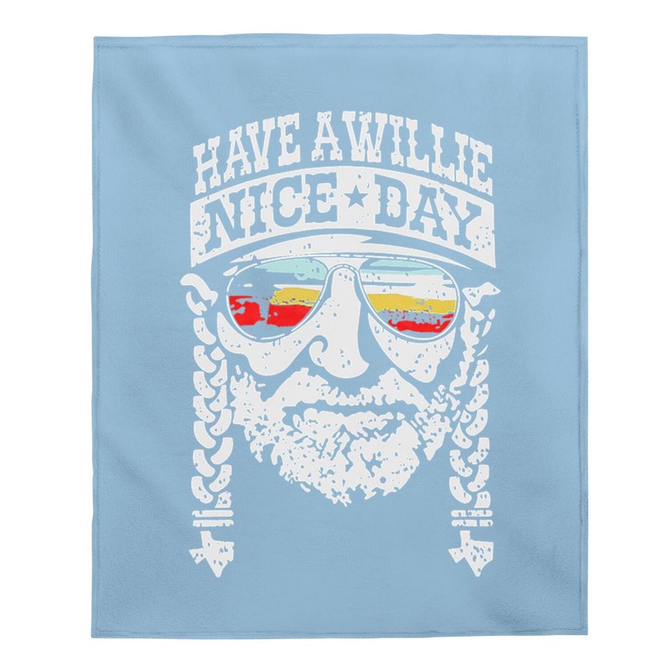 I Willie Love The Usa & Have A Willie Nice Day Short Sleeve Baby Blanket Tops