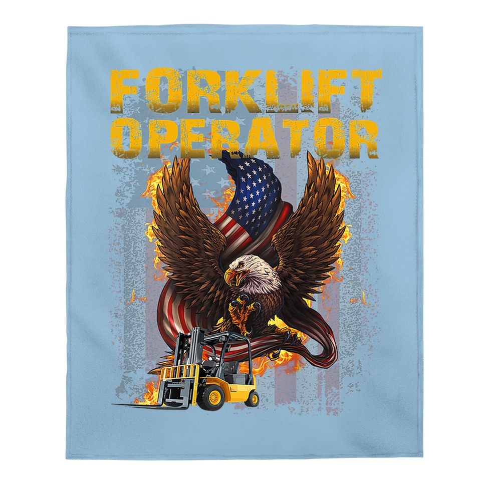 Proud Forklift Operator Baby Blanket