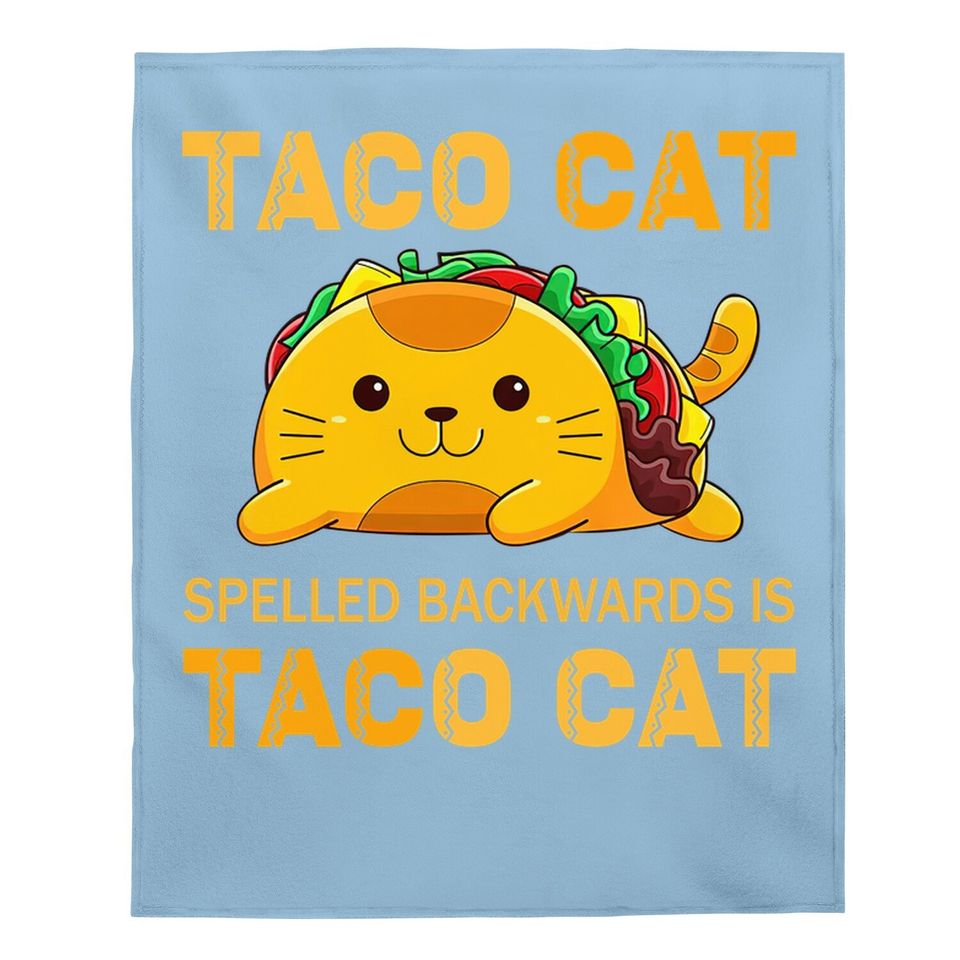 Tacocat Baby Blanket For Taco Cat Cinco De Mayo Tacocat Tacos Baby Blanket