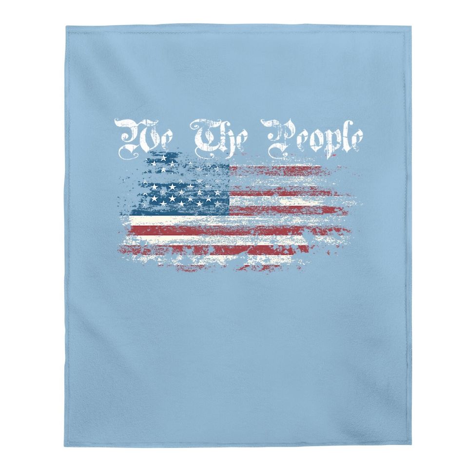 We The People - Patriotic Baby Blanket