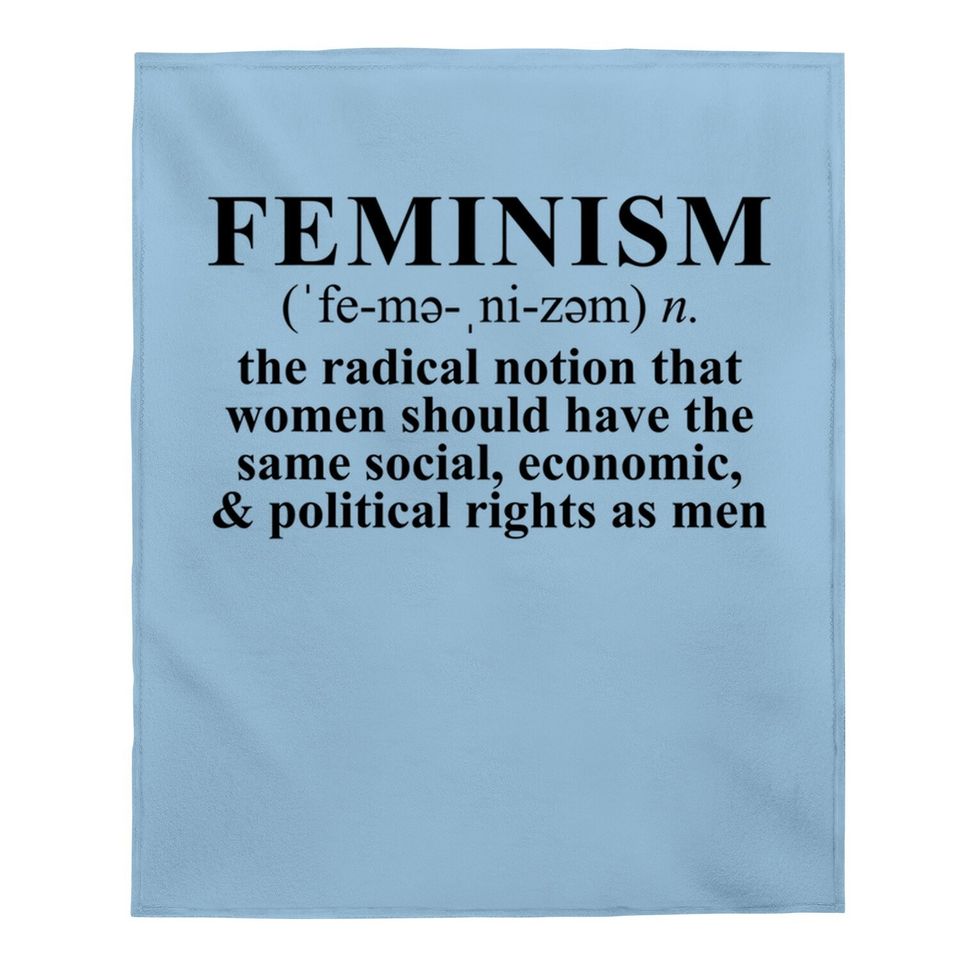 Feminism Definition Baby Blanket Feminist Baby Blanket Baby Blanket