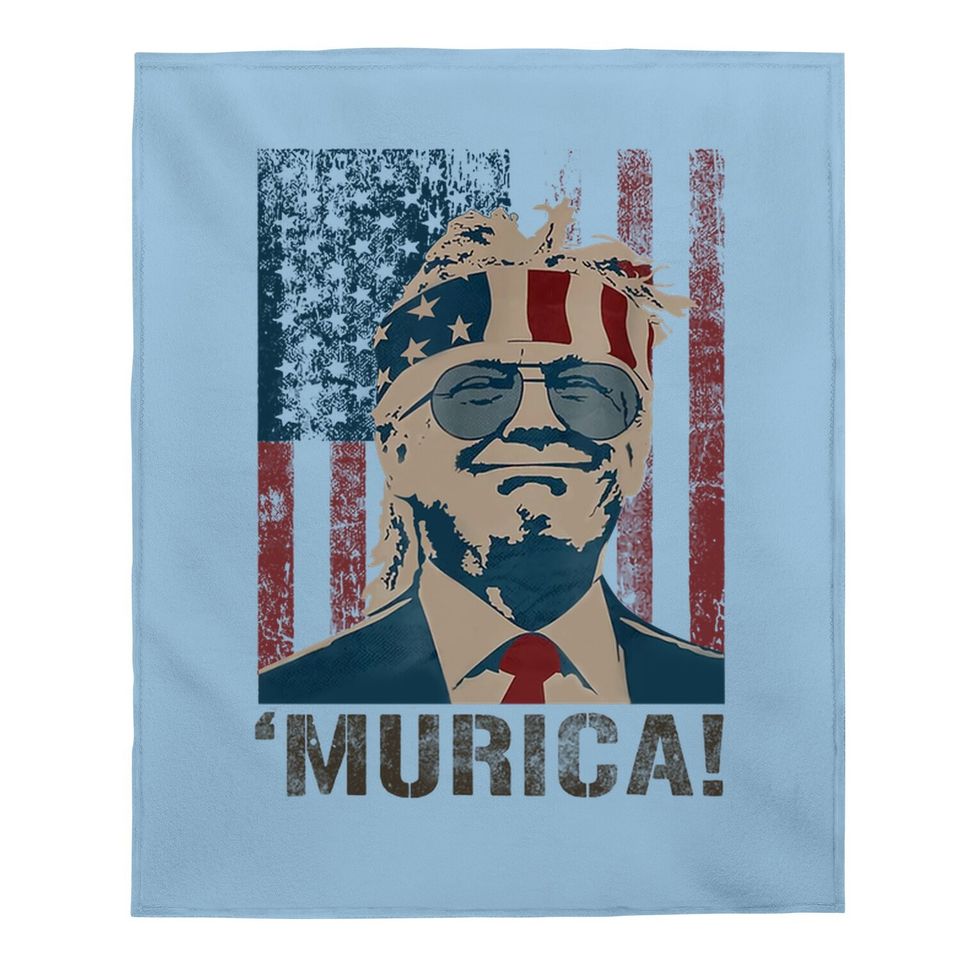 Trump 2021 Murica 2021 Election Baby Blanket