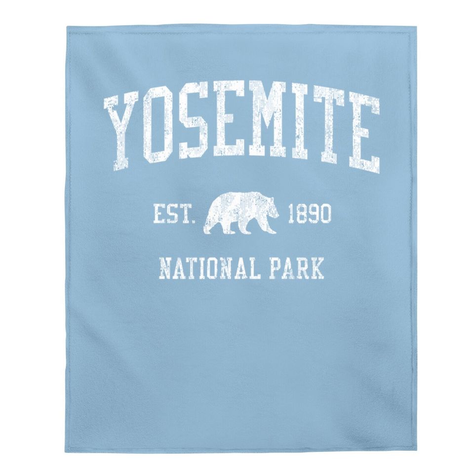 Yosemite Baby Blanket Vintage National Park Sports Design Baby Blanket