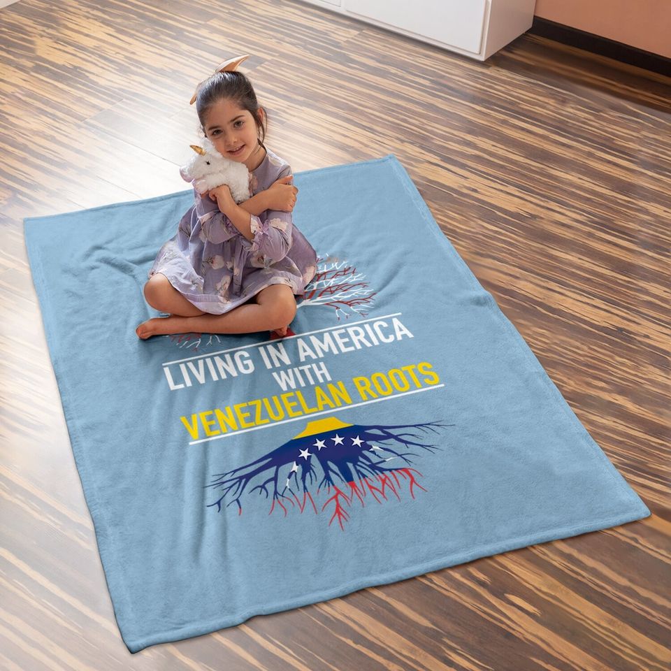 America Venezuelan Living In America With Venezuelan Roots Baby Blanket