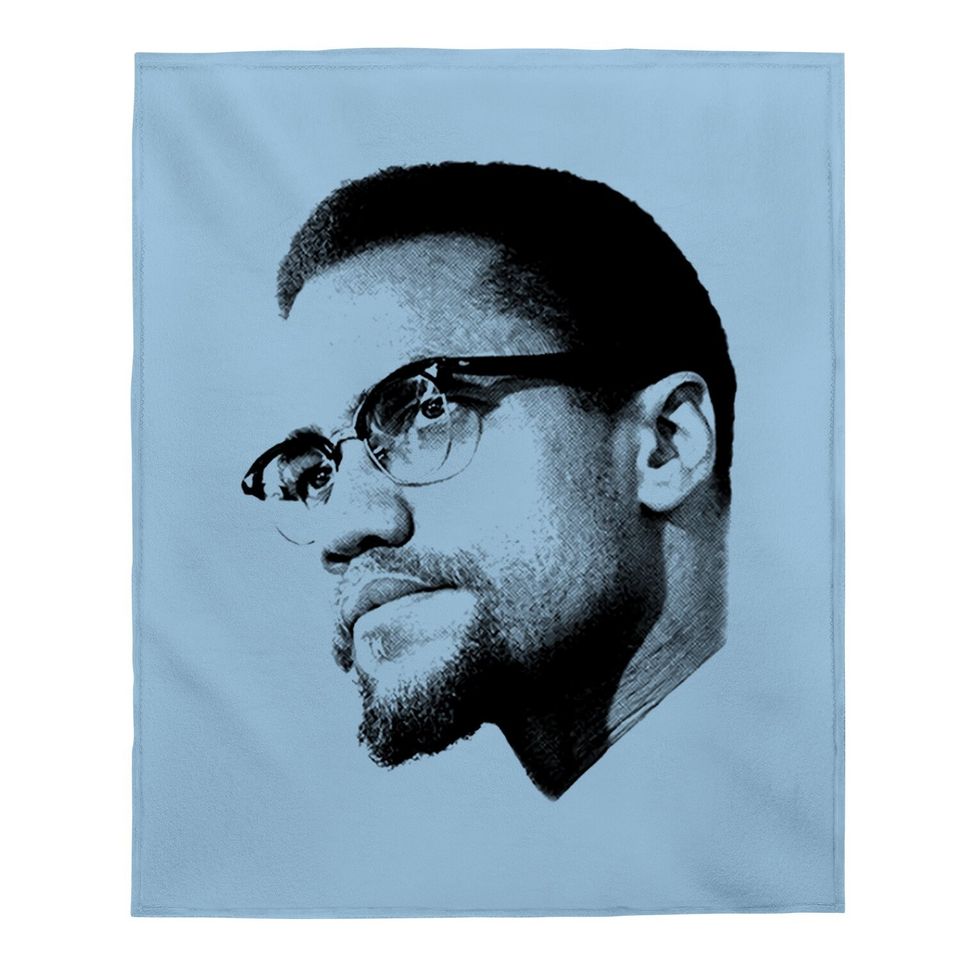 Malcolm X - African American Civil Rights - Black Lives Matter Baby Blanket