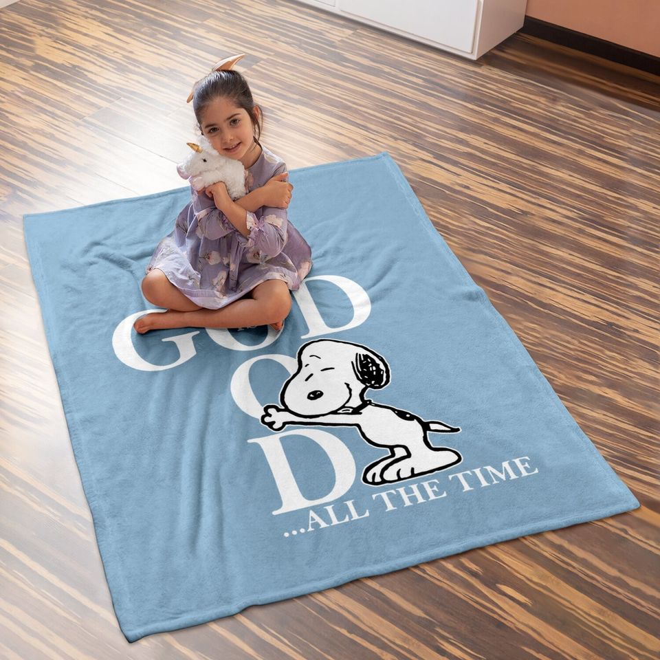 God Is Good Snoopy Love God Best Baby Blanket For Chirstmas With Snoopy Baby Blanket
