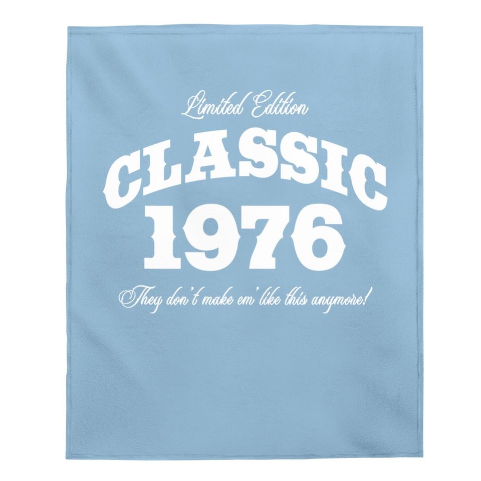 45 Year Old: Vintage Classic Car 1976 45th Birthday Baby Blanket