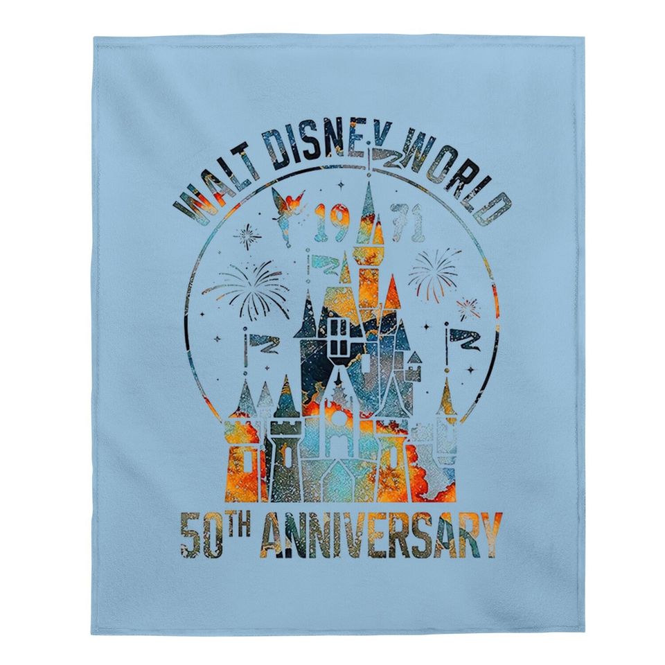Disney 50th Anniversary Wdw Baby Blanket