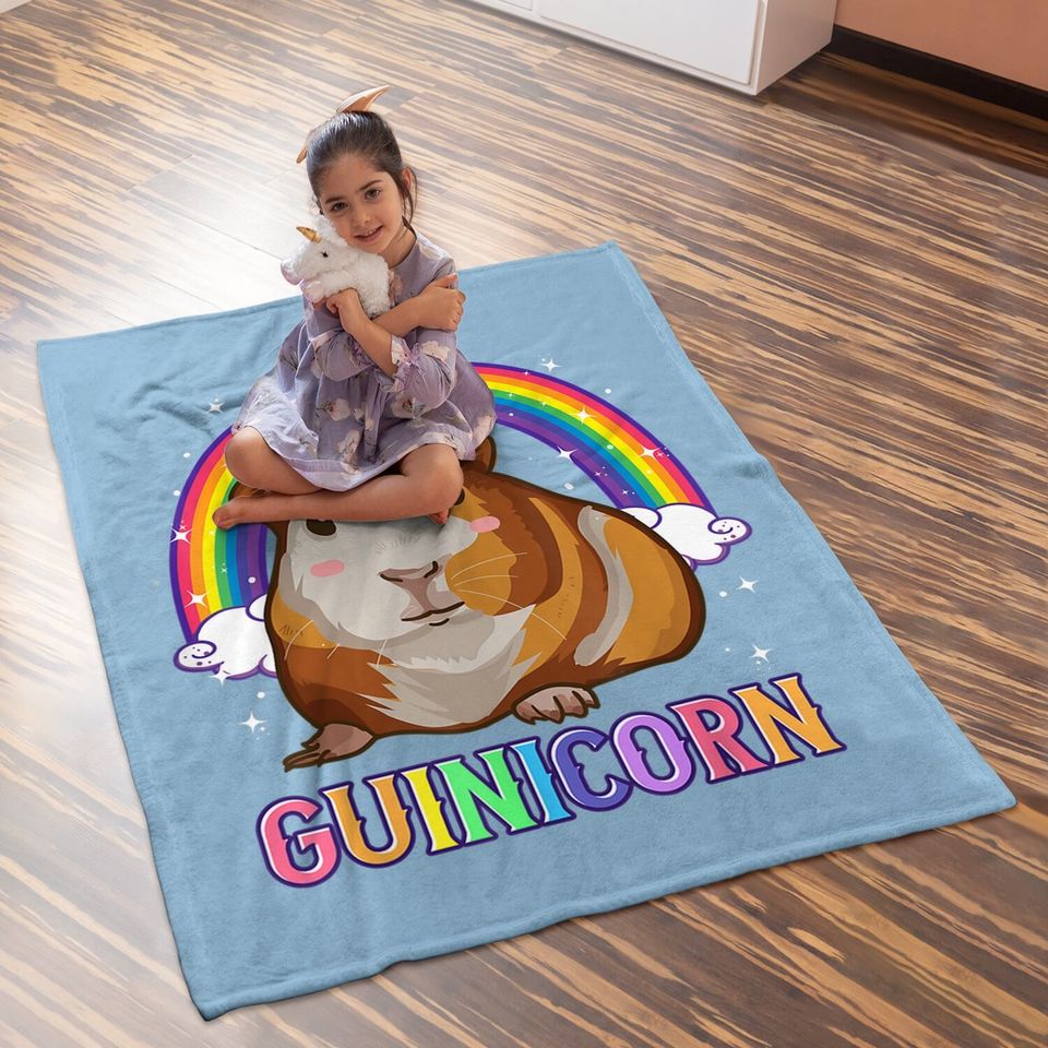 Guinea Pig Baby Blanket For Girls Unicorn Guinicorn Baby Blanket