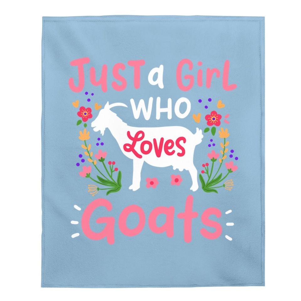 Goats Goat Rancher Farm Baby Blanket