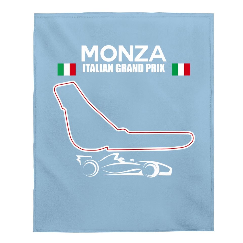 Monza Circuit Formula Racing Car Italian Grand Prix Baby Blanket