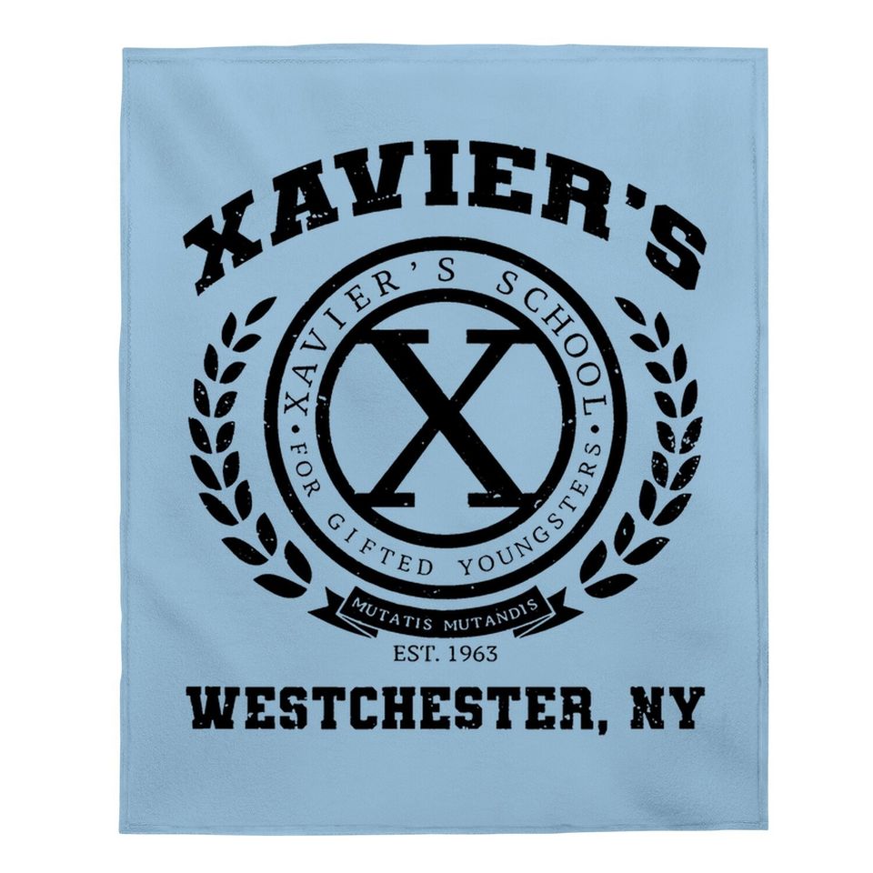 Xavier's School For Gifted Youngsters - Vintage Baby Blanket