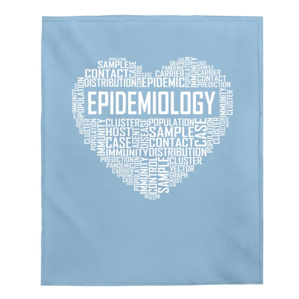 Epidemiology Heart Proud Epidemiologist Baby Blanket