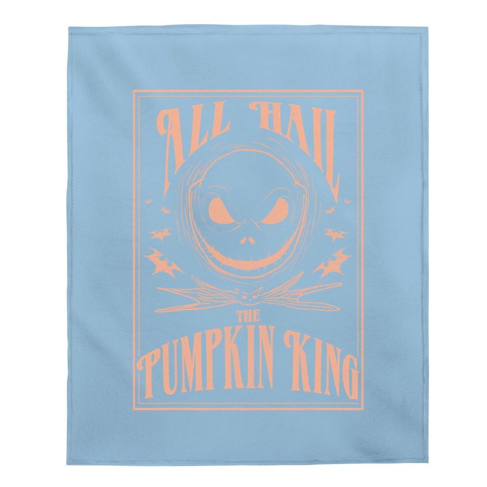 The Nightmare Before Christmas Hail The Pumpkin King Baby Blanket