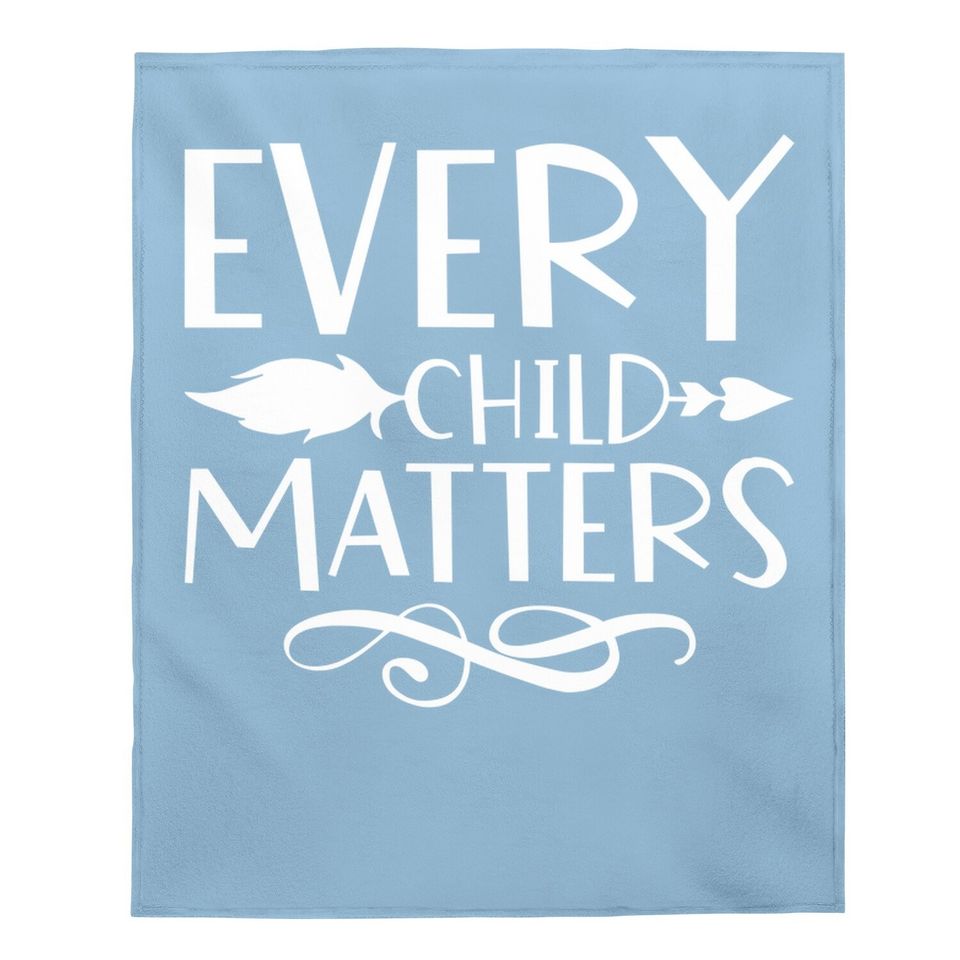 Every Child Matters Native Indigenous Education Orange Day Baby Blanket