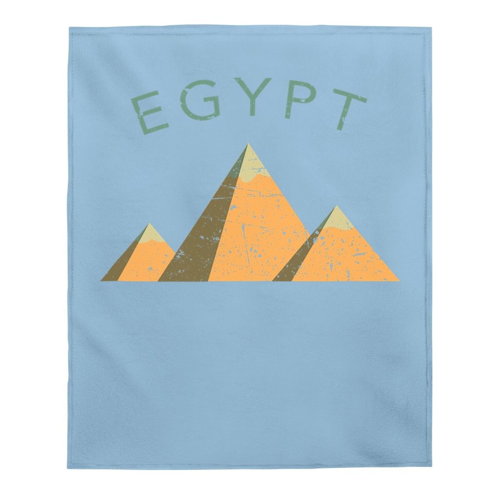 Egypt Pyramids Giza Cairo Distressed Baby Blanket