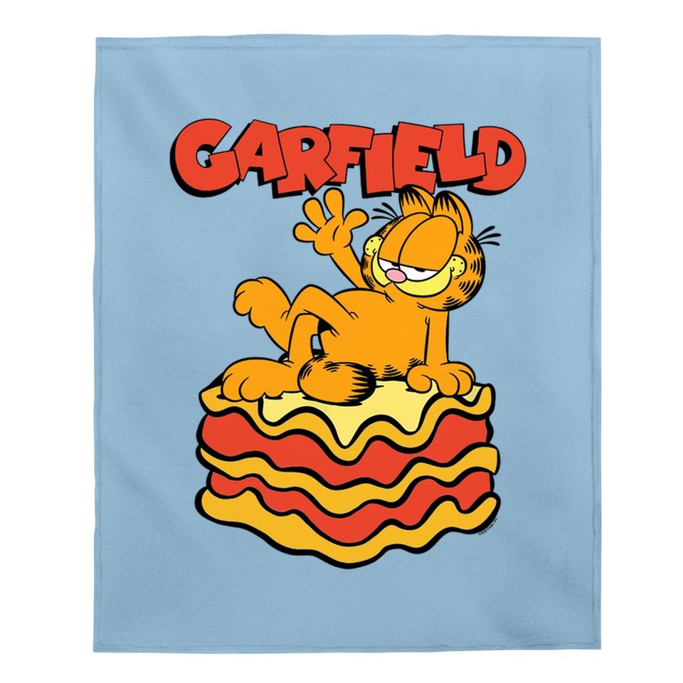 Lasagna Slice Garfield Pose Baby Blanket