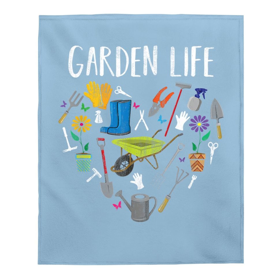 Distressed Garden Life Gardening Gift Ideas Baby Blanket