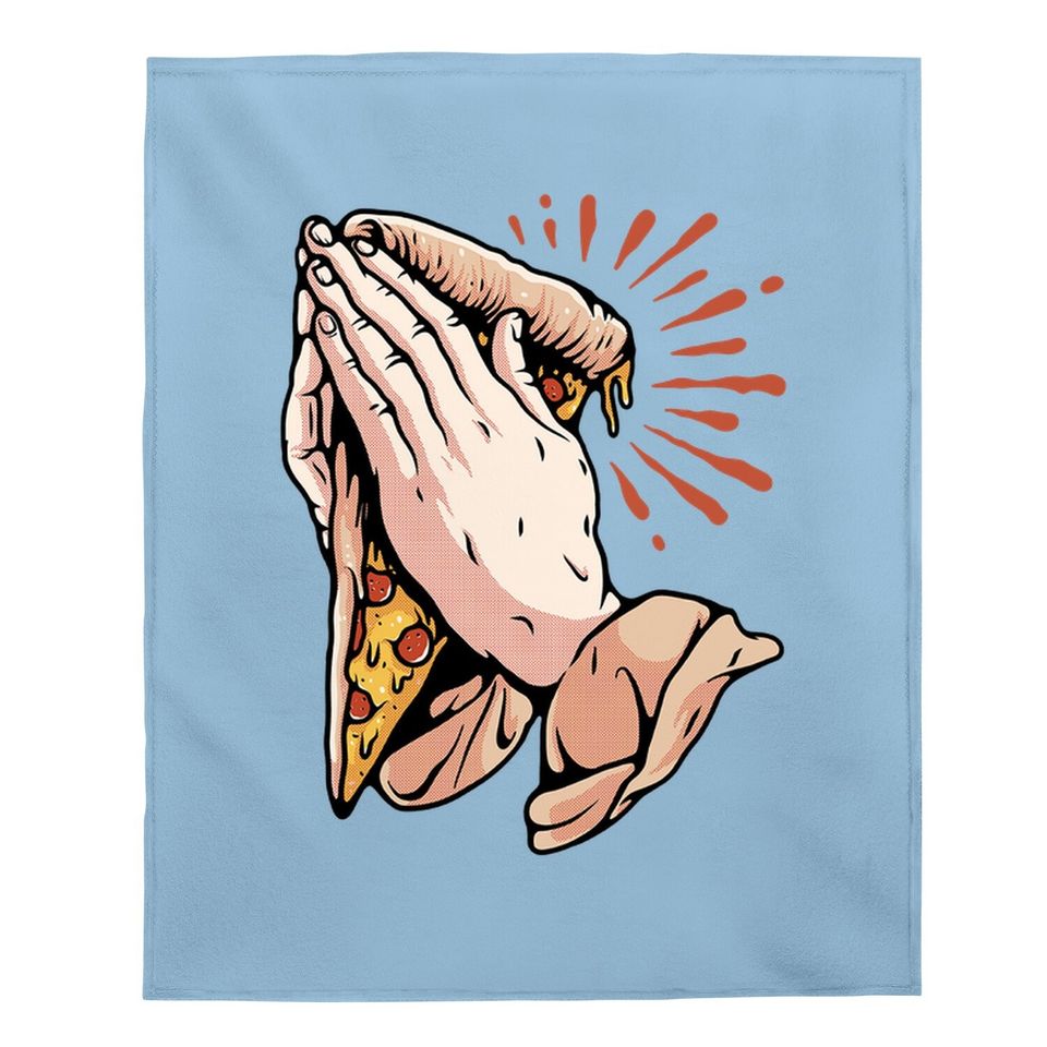 Praying Pizza Baby Blanket
