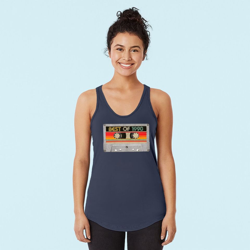 Best Of 1990 31st Birthday Gifts Cassette Tape Vintage Tank Top