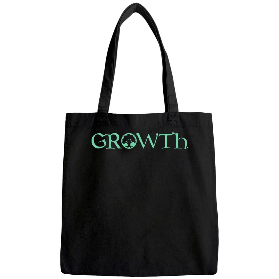 GROWTH Green Magic Mana Symbol Tote Bag