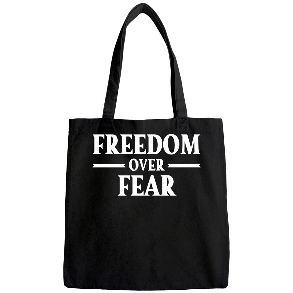 Freedom Over Fear Tote Bag, Freedom Tote Bag, Motivational Tote Bag