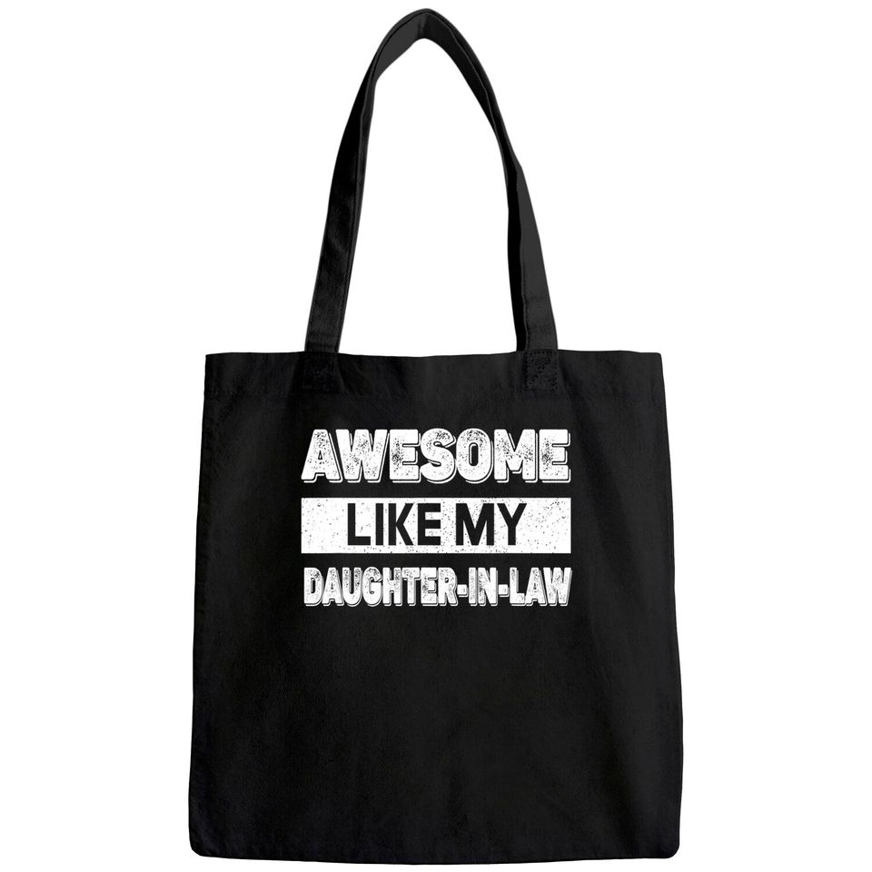 Awesome Like My Daughter In Law Family Lovers Tote Bag