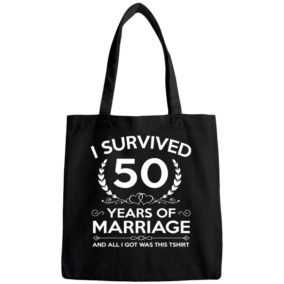 50th Wedding Anniversary Gifts Couples Husband Wife 50 Years Tote Bag