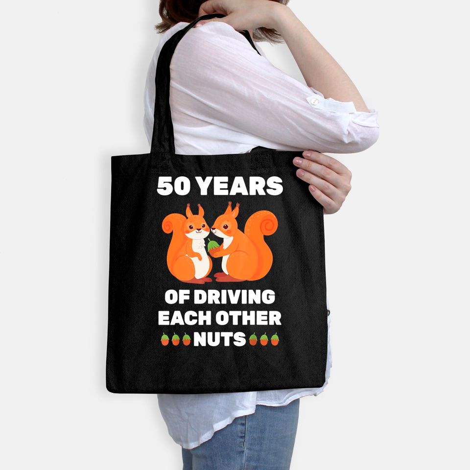 50th 50-Year Wedding Anniversary Funny Couple For Him Her Tote Bag