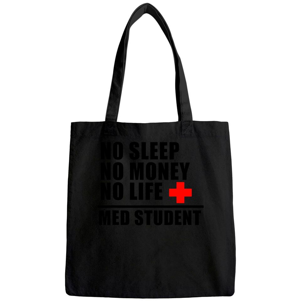 Funny Med School Tote Bag:Trust Me Im Almost A Doctor TShirt