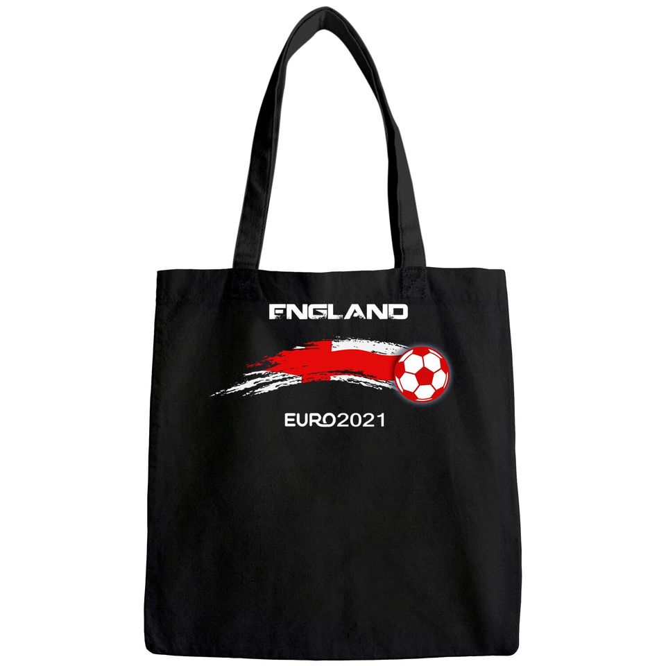Euro 2021 England flags Football Soccer Fan Tote Bag