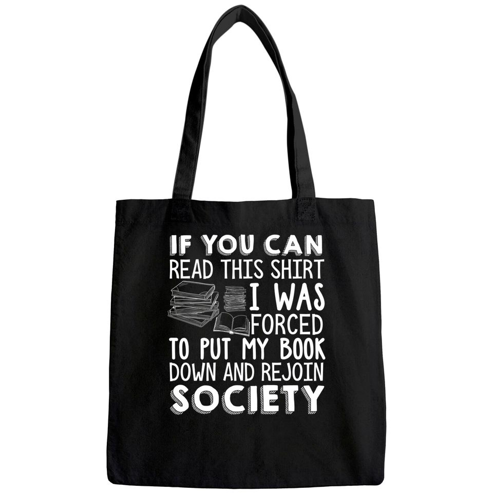 If You Can Read This Book Lovers Novel Reading Funny Tote Bag
