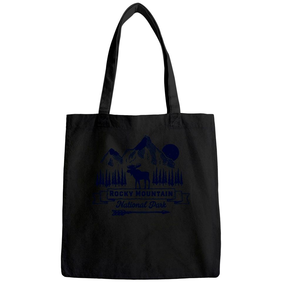 Rocky Mountain National Park Tote Bag Vintage Souvenir Clothing