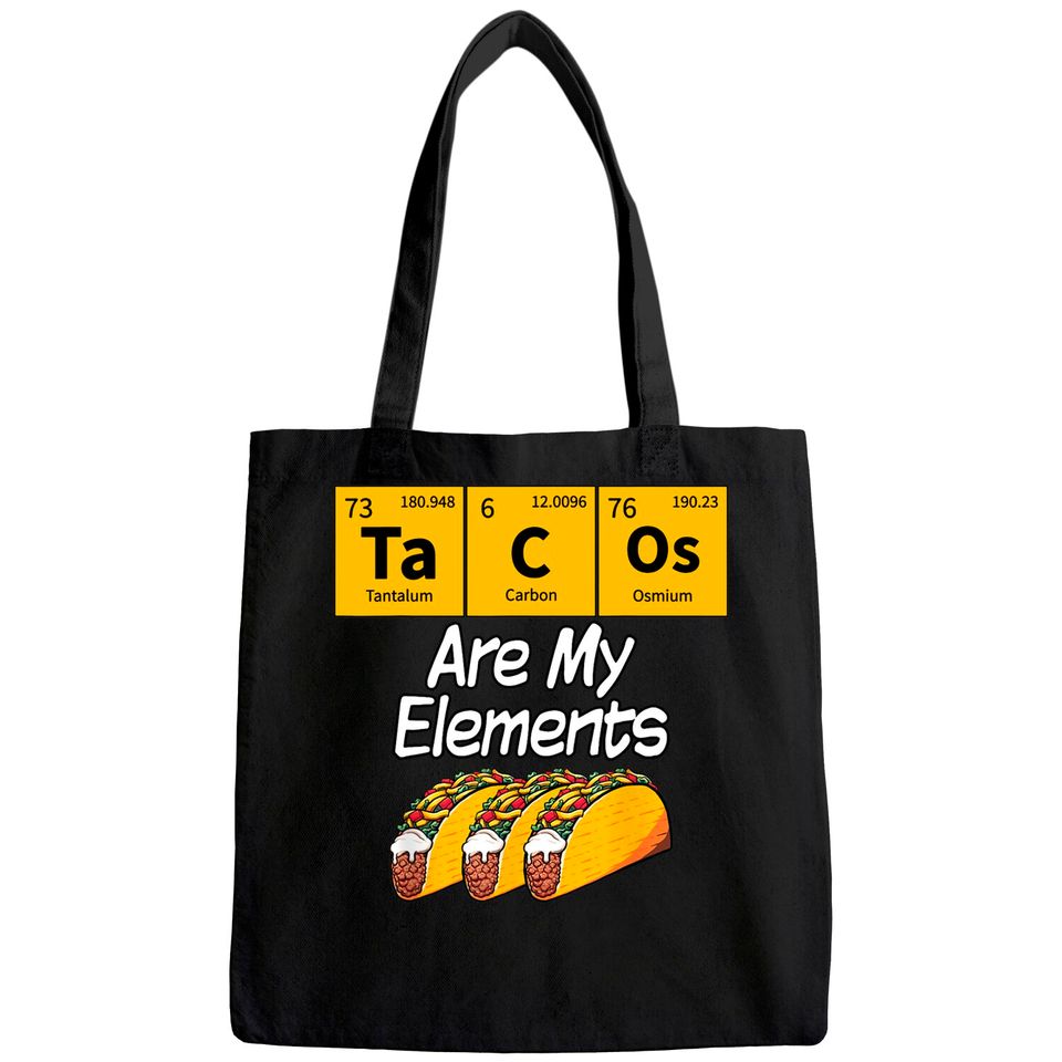Taco Funny Chemistry Meme Quote Periodic Table Science Gift Tote Bag