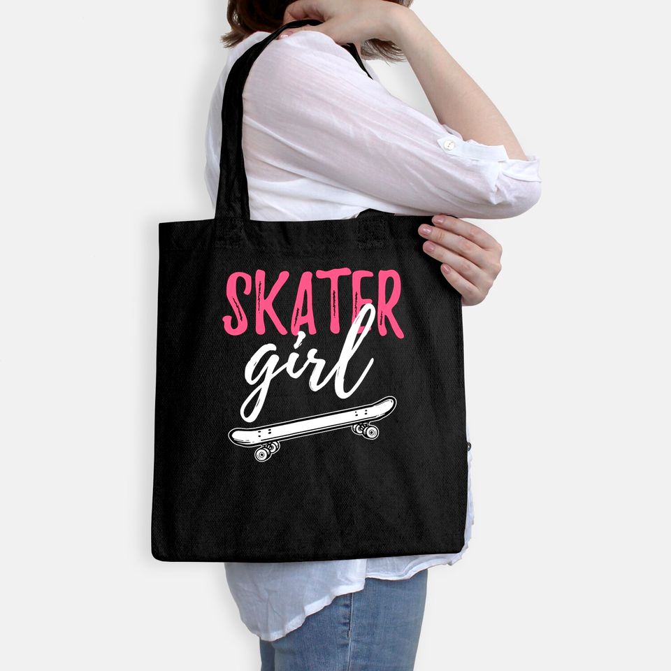 Skater Girl Skateboarding Skateboard Girls Gift Tote Bag