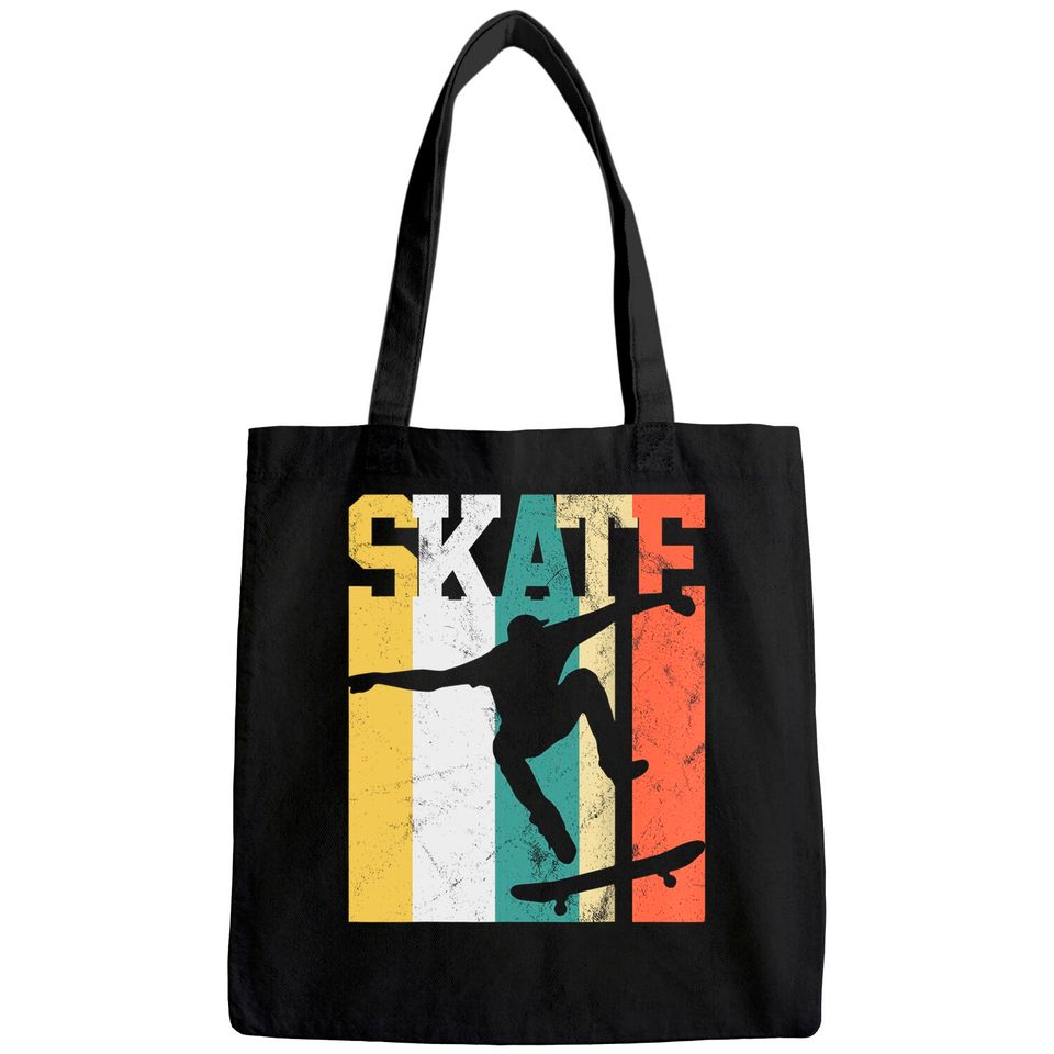 Skate Skateboarder Gift Skateboard Retro Tote Bag